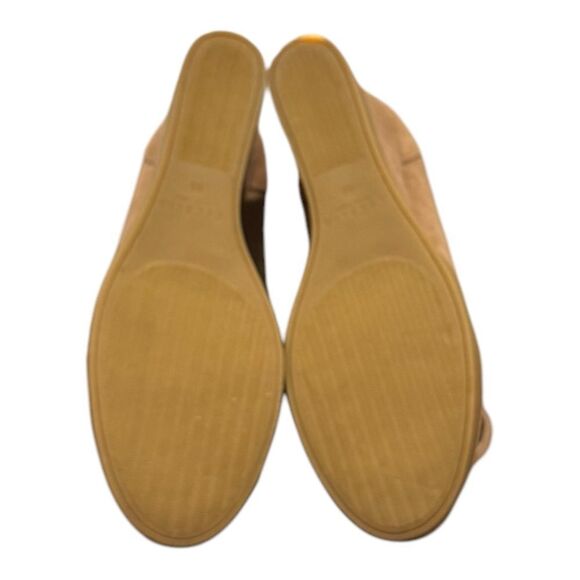 Cecelia New York Women's Holly Chestnut Tan Suede Fur Platform Ankle Booties 8 - Picture 6 of 7